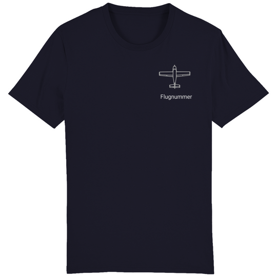 T-Shirt - Aviation mit Flugnummer und Name