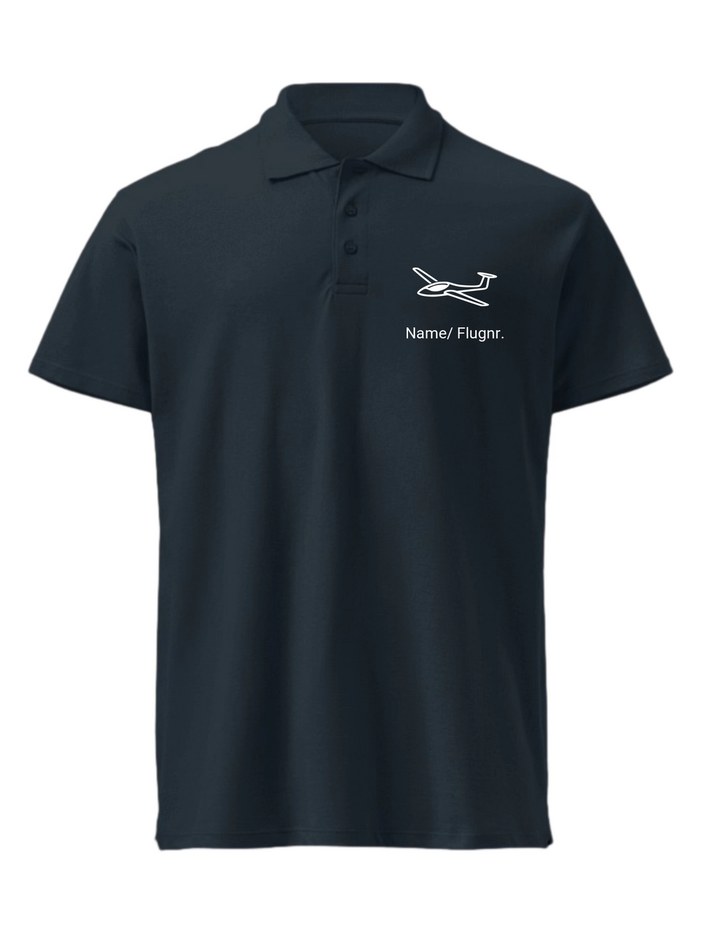 Polo-Shirt - Dein Flieger mit Name/ Flugnummer
