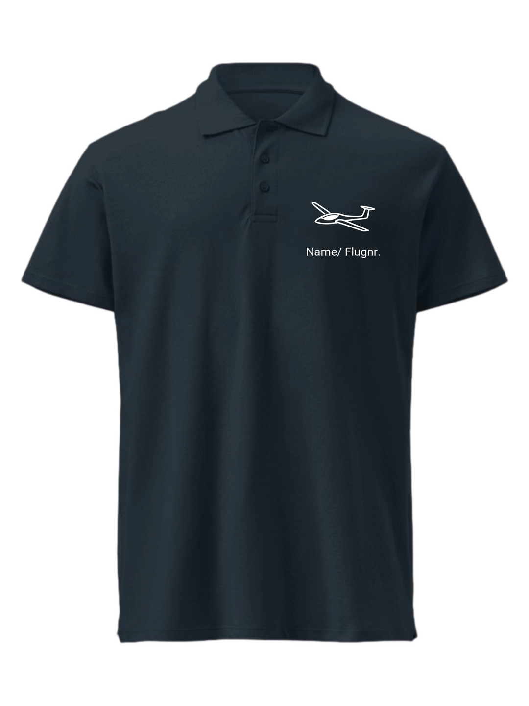 Polo-Shirt - Dein Flieger mit Name/ Flugnummer