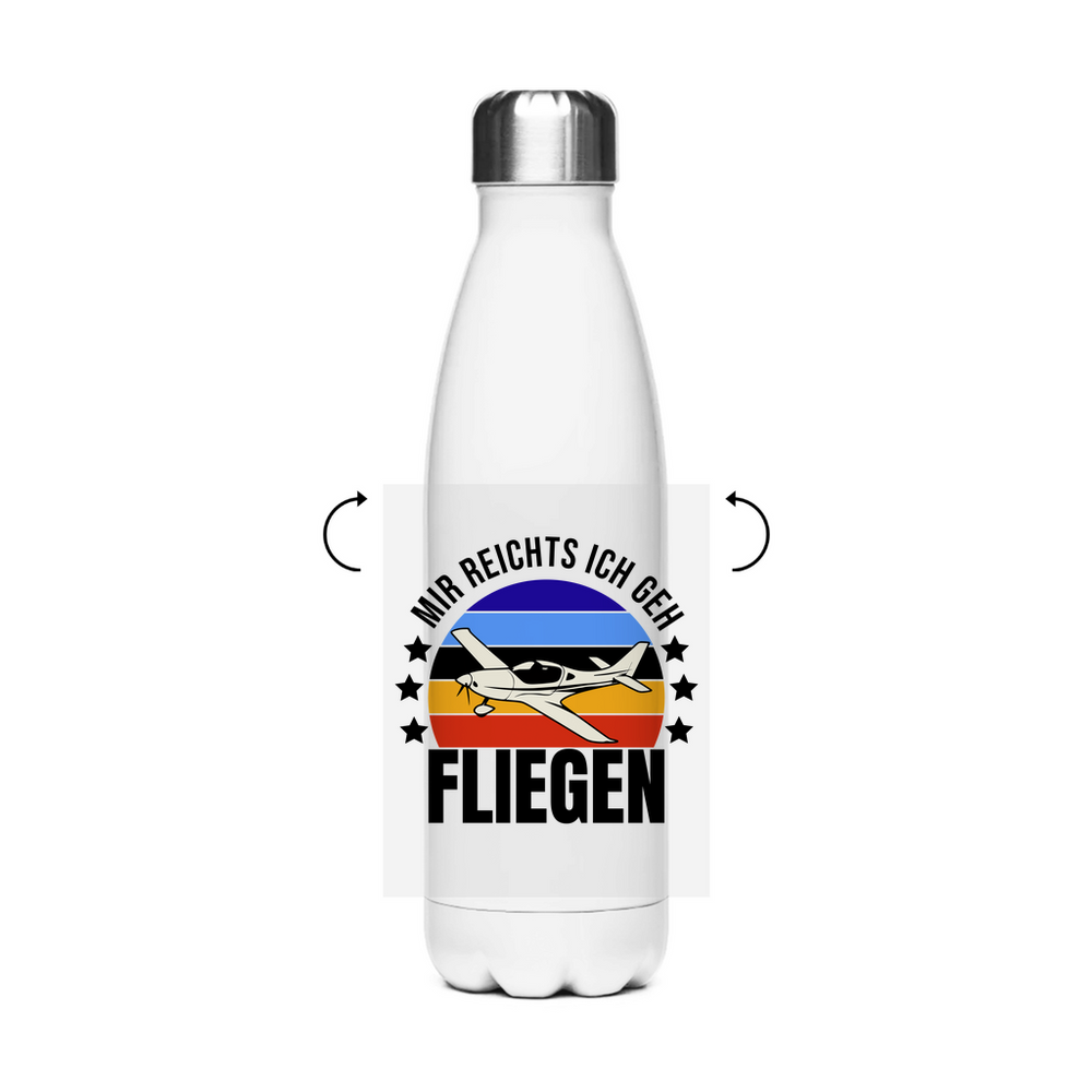 Edelstahl-Thermoflasche - Mir reichts ich geh fliegen