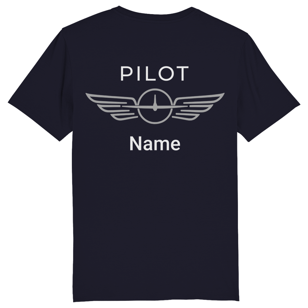 T-Shirt - Aviation mit Flugnummer und Name