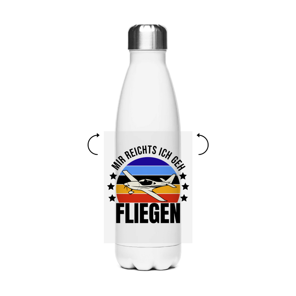 Edelstahl-Thermoflasche - Mir reichts ich geh fliegen