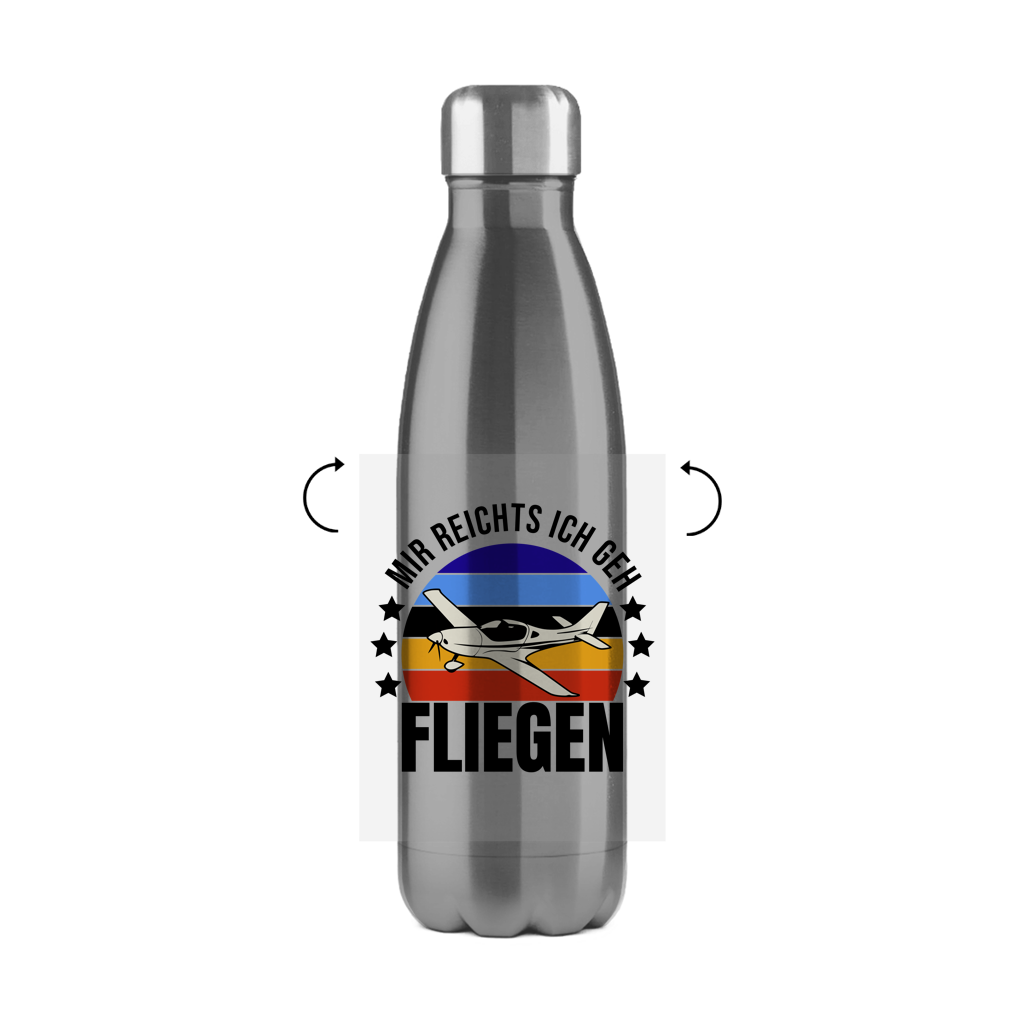 Edelstahl-Thermoflasche - Mir reichts ich geh fliegen