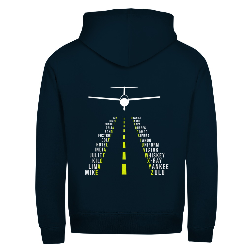 Zipper - Pilotenalphabet als Landebahn