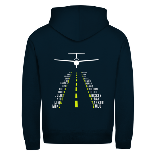Zipper - Pilotenalphabet als Landebahn