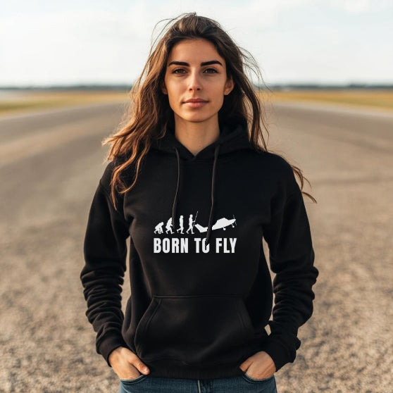 Hoodie - Born to fly