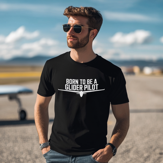 T-Shirt - Born to be a Glider Pilot
