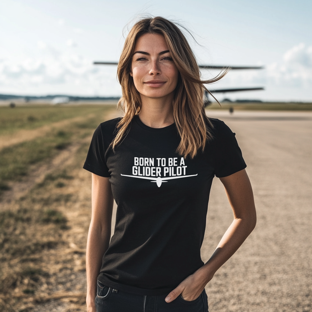 T-Shirt - Born to be a Glider Pilot
