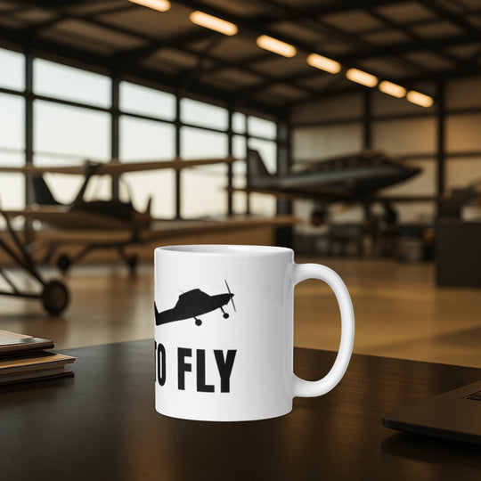 Tasse weiß - Born to Fly