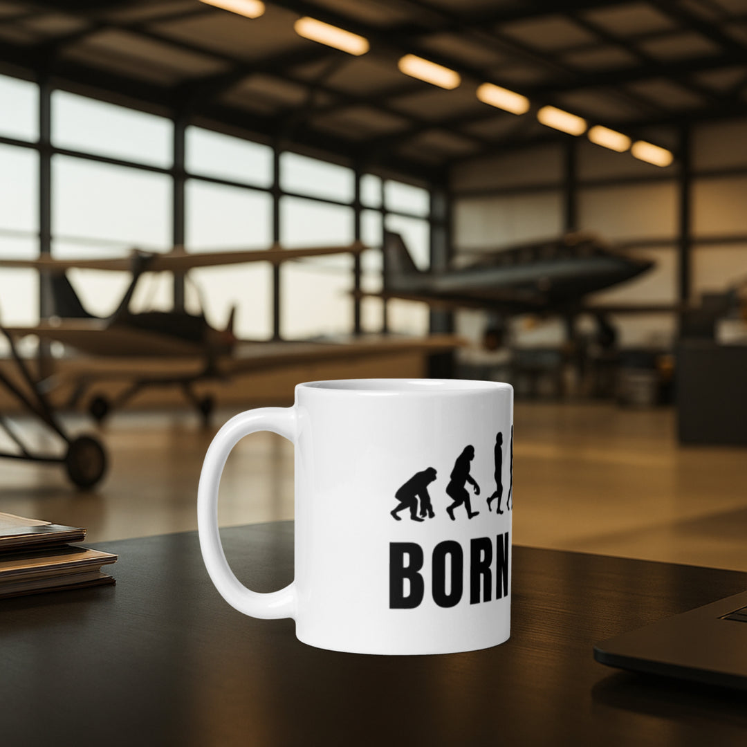 Tasse weiß - Born to Fly