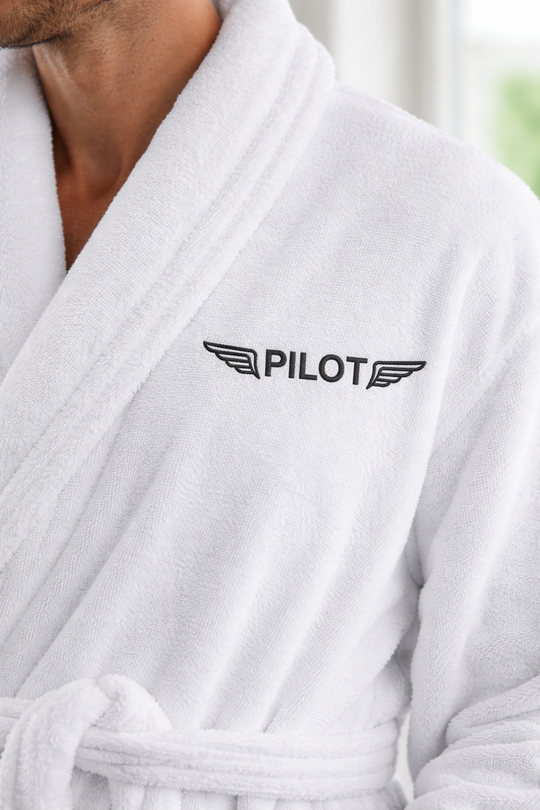 Bademantel mit Stick - Pilot