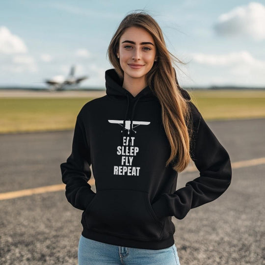 Hoodie - Eat Sleep Fly Repeat