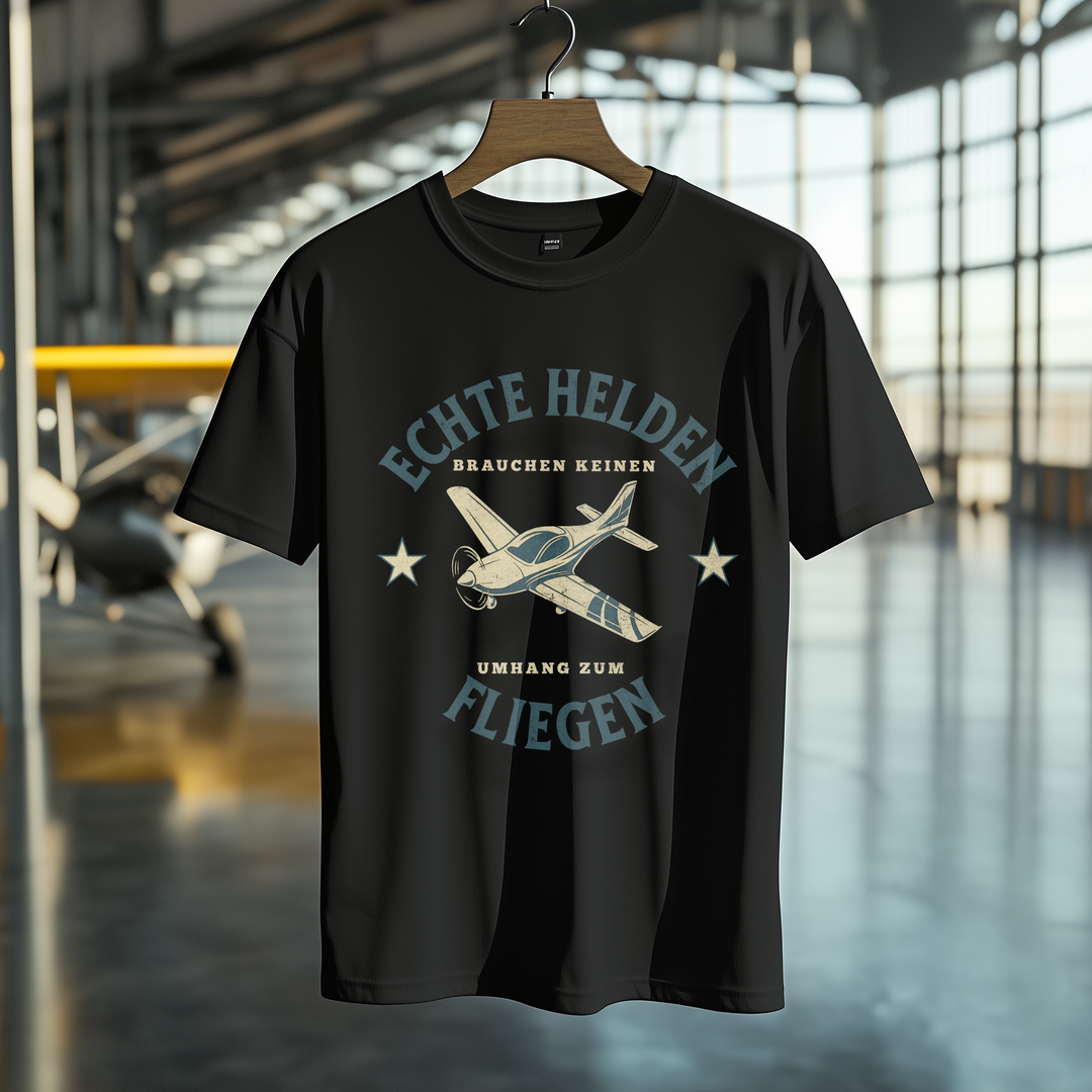 T-Shirt - Echte Helden brauchen keinen Umhang zum Fliegen