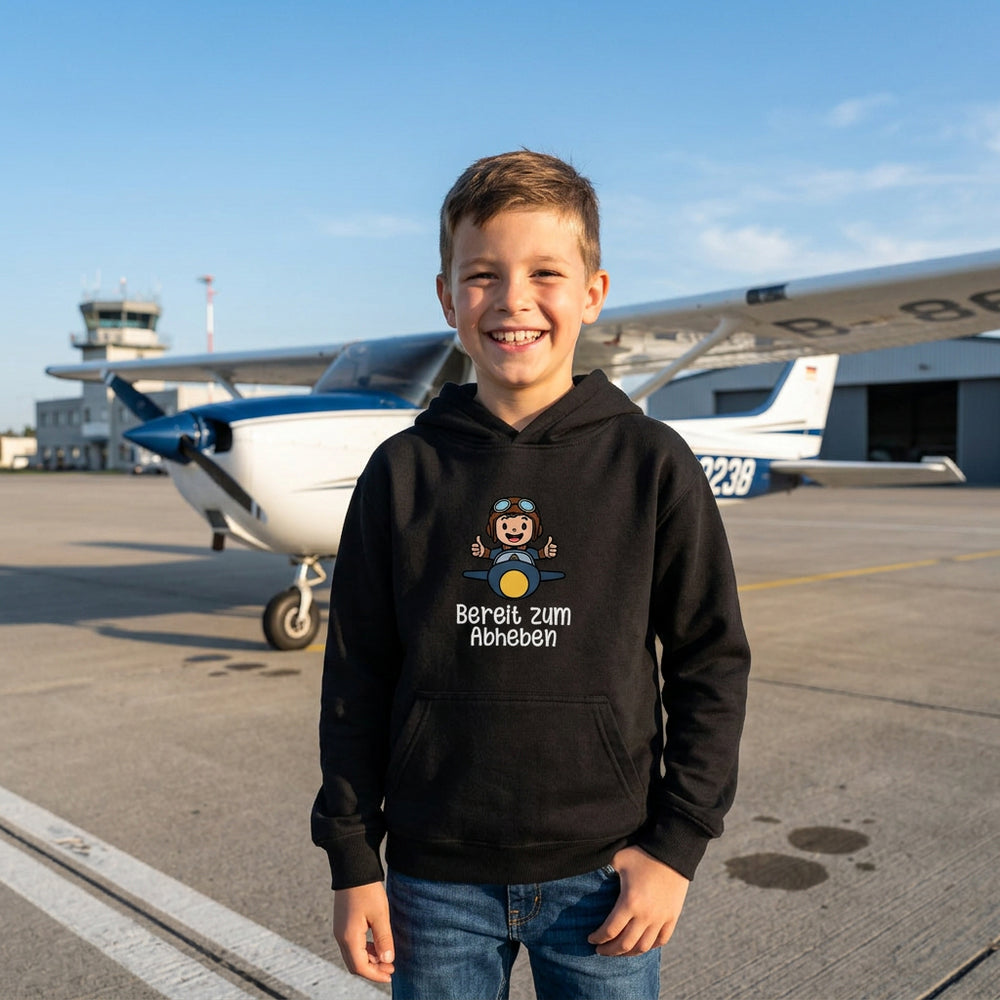 Kids Hoodie - Bereit zum Abheben
