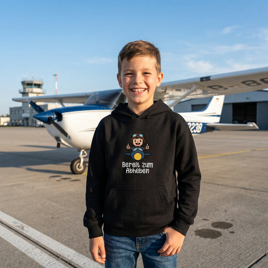 Kids Hoodie - Bereit zum Abheben