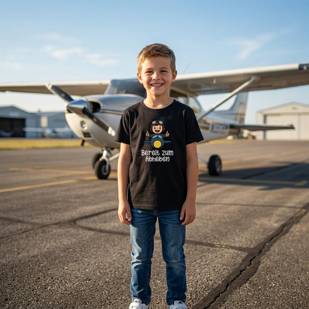 Kids T-Shirt - Bereit zum Abheben