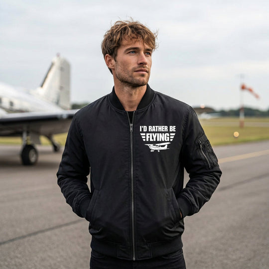 Bomber Jacke - I'd rather be Flying