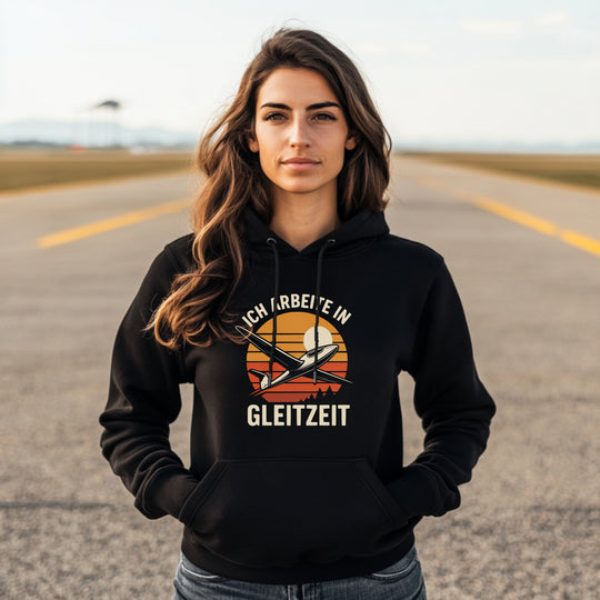 Hoodie - Ich arbeite in Gleitzeit