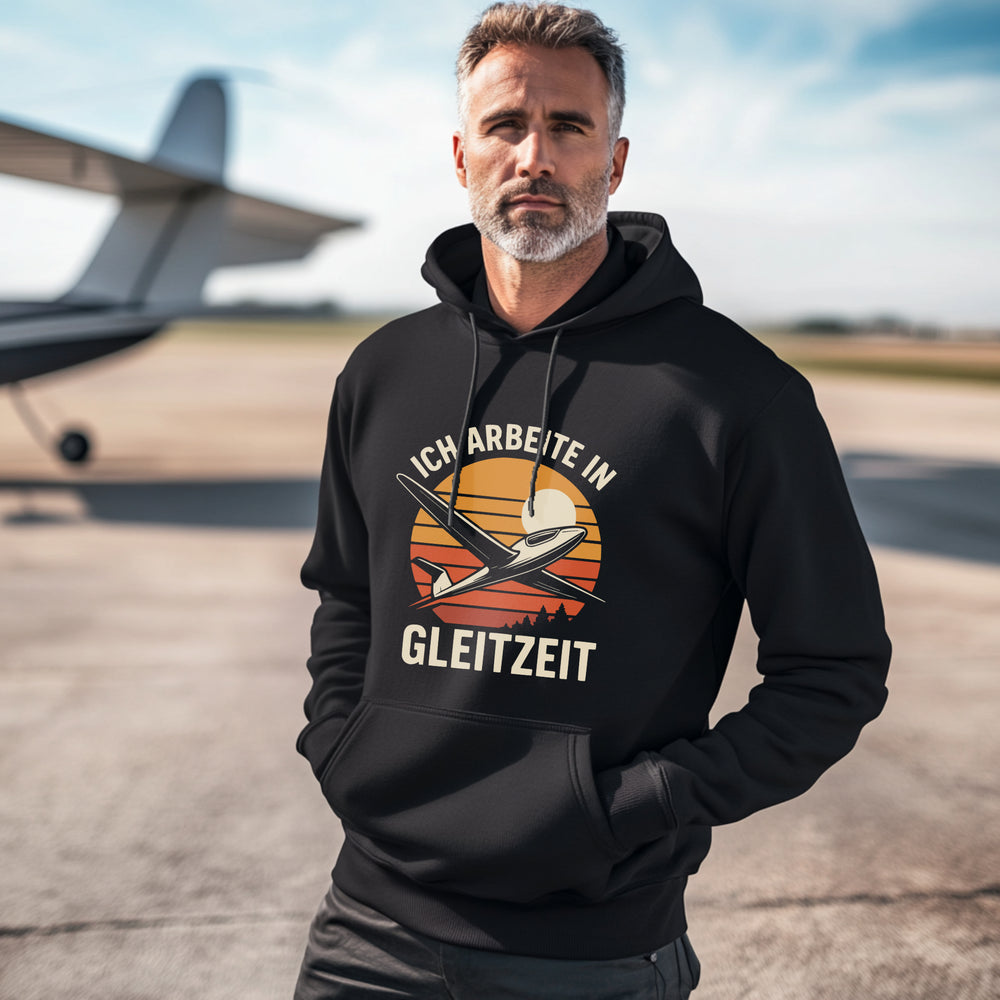 Hoodie - Ich arbeite in Gleitzeit