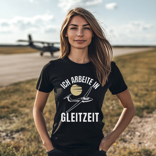T-Shirt - Ich arbeite in Gleitzeit
