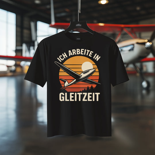 T-Shirt - Ich arbeite in Gleitzeit Retro