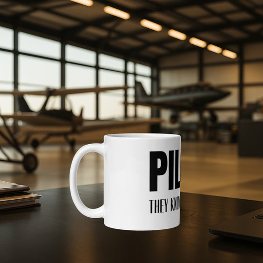 Tasse weiß - Pilots, they know how to fly