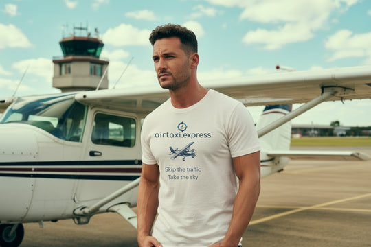airtaxi.express | T-Shirt - Skip The Traffic, Take The Sky