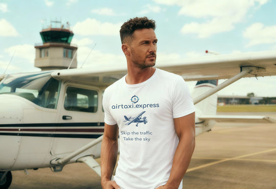 airtaxi.express | T-Shirt - Skip The Traffic, Take The Sky