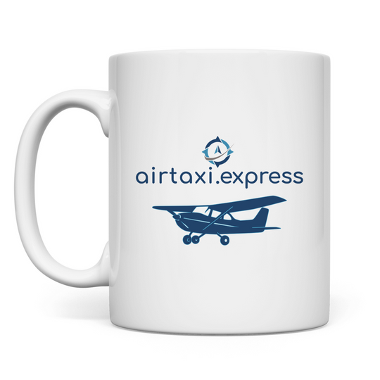 airtaxi.express | Tasse - Logo mit UL-Flieger