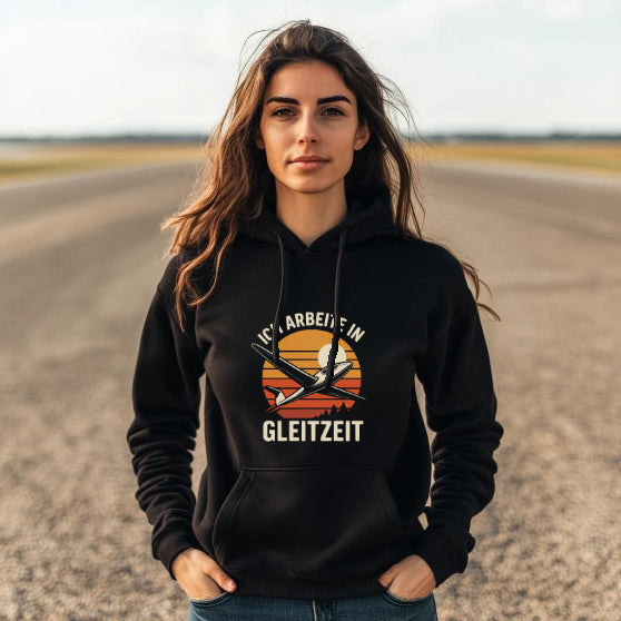 Hoodie - Ich arbeite in Gleitzeit